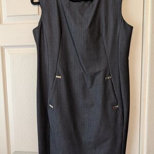 Calvin Klein Dark Gray Midi Dress